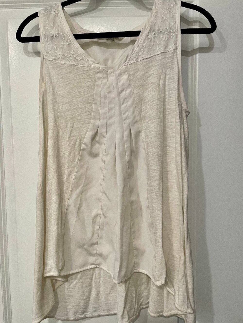 LC Lauren Conrad Cream Tank Top